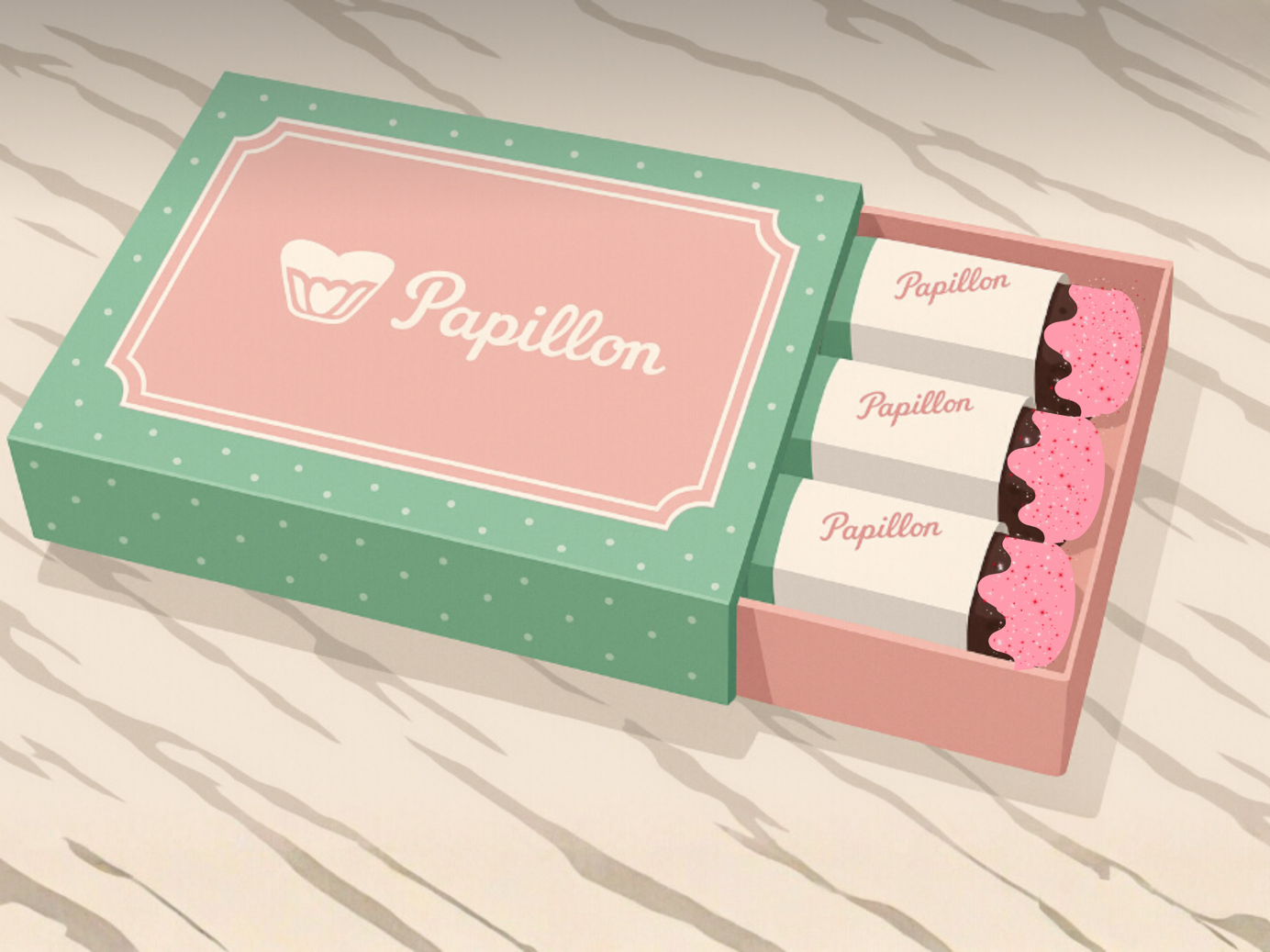 カヌチュロ®︎（ルビーチョコ）箱入り 3本セット